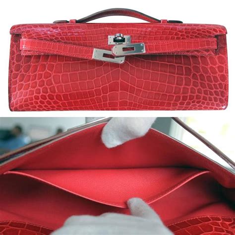 hermes crocodile clutch bag